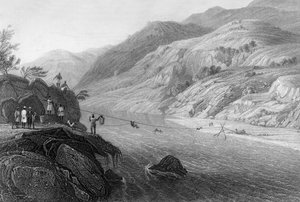 由Jhoola渡过Tonse河》，1838年。