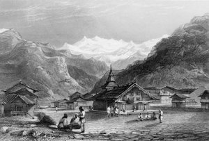 库尔萨里，--印度喜马拉雅山脉的一个村庄》，1838年。