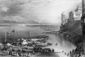 在Hurdwar的Chaut的一部分"，1838年。