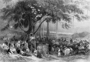 Runjeet Singh和他的Suwarree，或Cavalcade of Seiks》，1838年。
