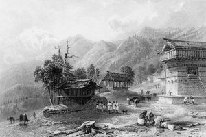 乔尔山上的康杜村》，1838年。