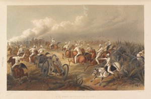 《行动中的马炮》，约1857年