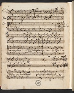 R.M.20.g.3, f.99v 选自 G.F. Handel：扫罗》（查尔斯-詹嫩斯清唱剧） 作者 乔治·弗雷德里克·汉德尔