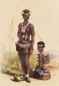 熊猫国王（Mpande）的舞女们 作者 乔治·法国·安加斯