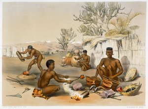 工作中的祖鲁铁匠，1849年