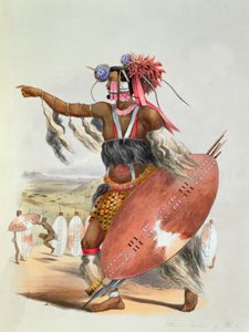 祖鲁战士，乌蒂穆尼，已故祖鲁国王查卡的侄子，1849年