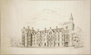 牛津大学新学院。拟议的新建筑