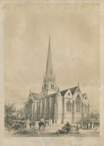 斯塔福德-圣玛丽教堂：版画，nd [c 1841]