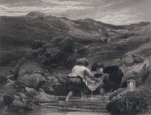 罗伯特·伯恩斯 (Robert Burns) 为 Auld Lang Syne 绘制的插图（版画） 作者 乔治·哈维