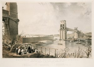 大不列颠管桥在施工期间，1849年12月3日