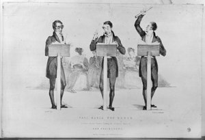 卡尔玛丽亚冯韦伯（1786-1826）在考文特花园剧院领导他的着名歌剧&39;Der Freischutz&39;，1826年