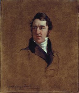 John Poulter的肖像素描，1834年（油菜）