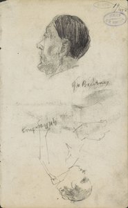 二图研究 作者 George Hendrik Breitner（艺术家签名）