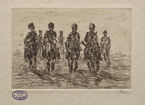 骑兵场景 作者 乔治·亨德里克·布雷特纳
