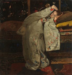 穿白色和服的女孩