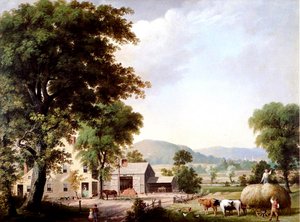 Haying at Jones Inn，1854