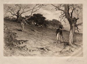 1883年，一个新英格兰老果园。