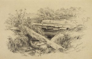蒙特罗斯，纽约，1862年（纸上石墨）