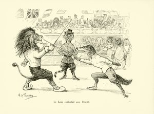 卢普与铁矿石作战（石版画） 作者 乔治·亨利·汤普森