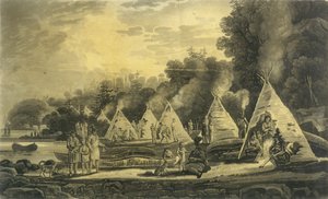 1807年，着名的印第安人的营地