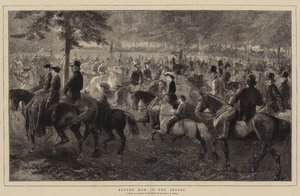 Rotten Row in the Season (engraving) 作者 乔治·侯斯曼（后）托马斯