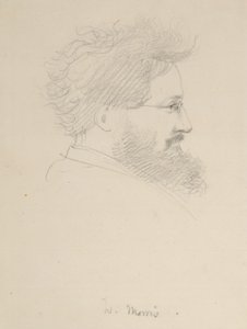 威廉莫里斯的肖像，1875年