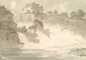 1782年落在Schauffhausen（纸上用钢笔和墨水在石墨上）