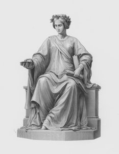 医学，由 G Stodart 从 Ernst Hahnel 的雕像上雕刻而成（雕刻）