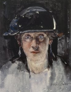 Dora Meeson Coates，艺术家的妻子 作者 乔治·詹姆斯·科茨