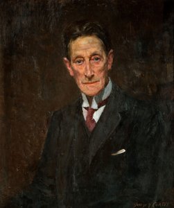 约翰斯顿-福布斯-罗伯逊爵士的画像，1900-1925。   作者 乔治·詹姆斯·科茨