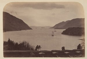 从纽约西点军校看到的哈德逊河，1867年。