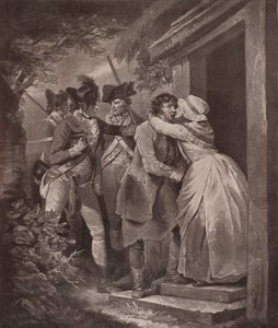 逃亡者向妻子告假》，1791年 1909年