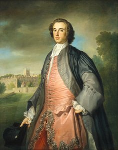 牛津大学默顿学院的毕业生，约1754-1755。 作者 乔治·纳普顿