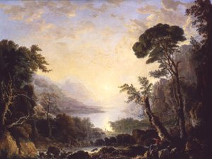 构图，意大利风景，1846年。