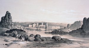 菲莱，向南看，埃及，1843年 作者 乔治摩尔