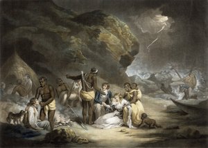 非洲款待，由John Raphael Smith，1791年雕刻（mezzotint） 作者 乔治·莫兰德
