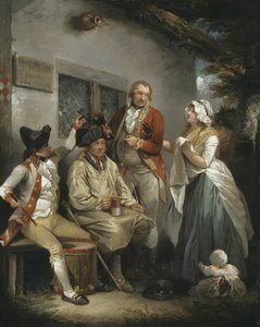 对新兵实施绞刑，约1790年。