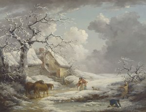 冬季风景 作者 乔治·莫兰德