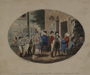Old Hats Tavern，Uxbridge，1796 作者 乔治·穆塔德·伍德沃德
