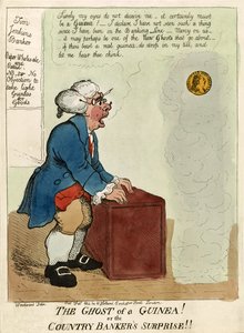 几内亚的幽灵！或乡村银行家的惊奇！，出版。1804年（手绘版画 作者 乔治·穆塔德·伍德沃德