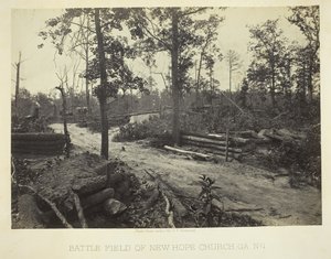 乔治亚州新希望教堂的战地，1866年第1号。 作者 乔治·N·巴纳德