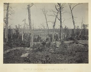 乔治亚州雷萨卡的战地，第3号，1866年。 作者 乔治·N·巴纳德