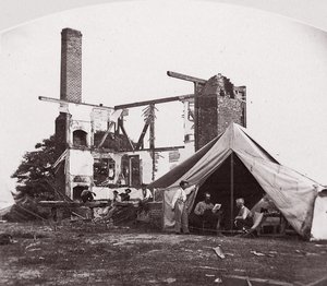 Bull Run，亨利夫人的房子，1861年7月21日，1861年。 作者 乔治·N·巴纳德