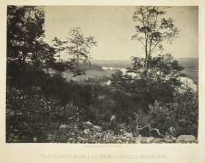 从瞭望山看查塔努加山谷，1864年66。 作者 乔治·N·巴纳德