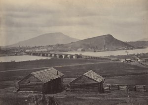 从北方看查塔努加，1860年代。 作者 乔治·N·巴纳德