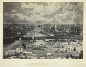 从国会大厦看哥伦比亚，1866年。 作者 乔治·N·巴纳德