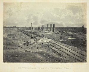 胡德的条例列车被毁，1864年。