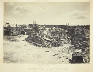桑普特堡的内景，1866年。 作者 乔治·N·巴纳德