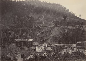 拉库恩山脉的山口，怀特塞德第1号，1860年代。 作者 乔治·N·巴纳德