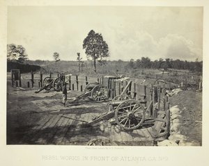 乔治亚州亚特兰大前面的叛军工程，第2号，1864年。 作者 乔治·N·巴纳德